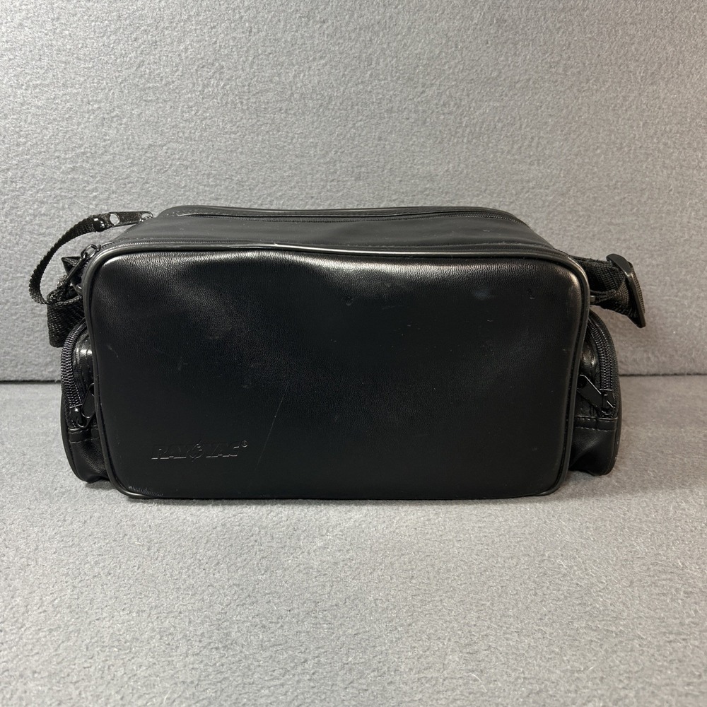 Vintage Black Rayovac Camcorder Leather Carry Case Bag Accessory